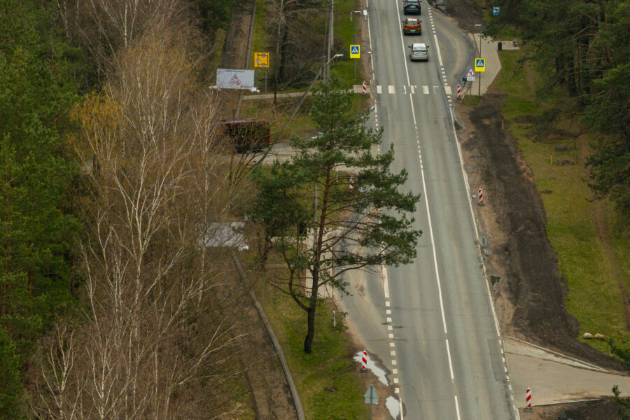 Nemenčinės plento rekonstrukcija. ELTA / Josvydas Elinskas nuotr.