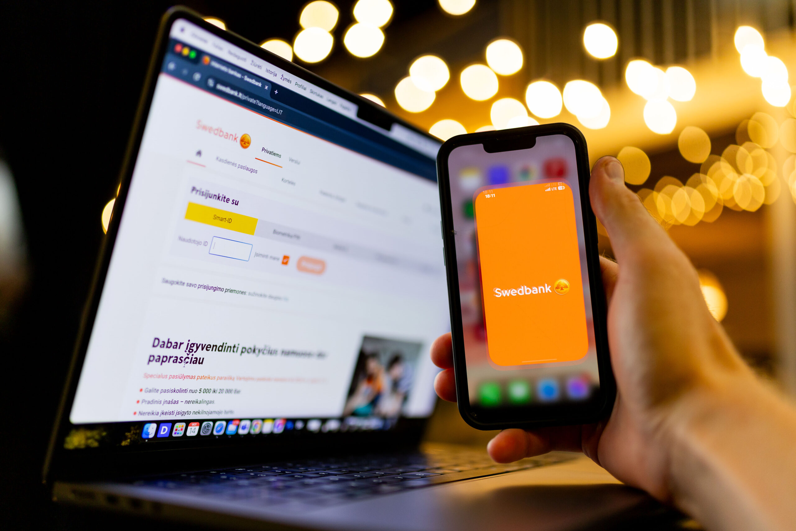 Svarbus įspėjimas klientams: „Swedbank“ paslaugos gali visiškai neveikti