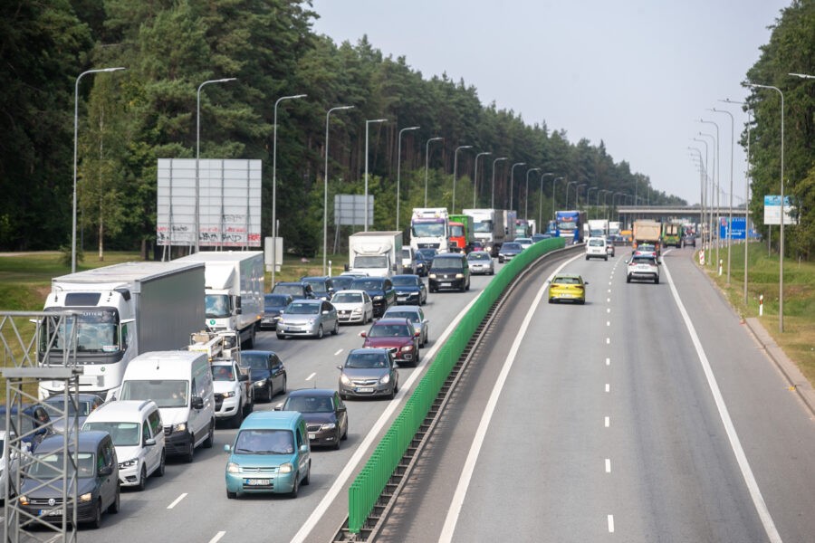 Kamščiai Kirtimų g. Vilniuje. ELTA / Orestas Gurevičius nuotr.