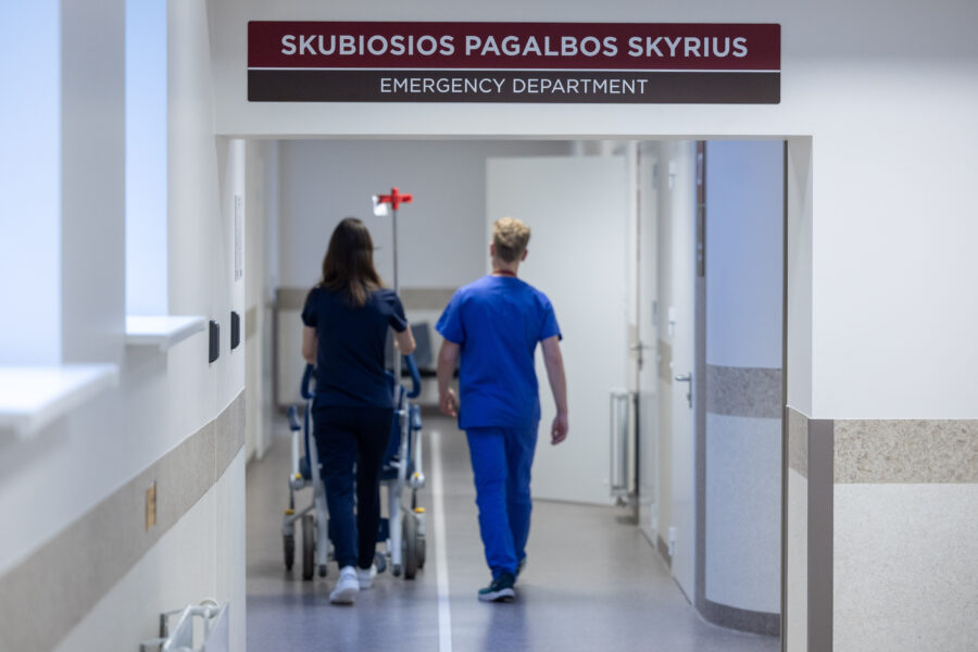 RVUL Skubios pagalbos skyrius. ELTA / Julius Kalinskas nuotr.