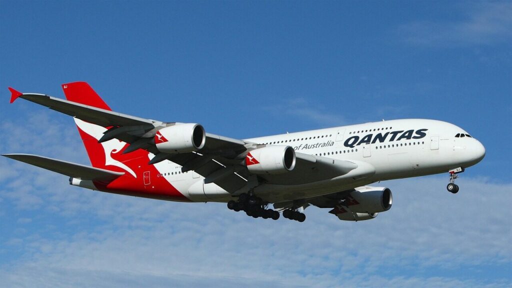 aeroplane, aircraft, airplane, aviation, flight, landing gears, qantas, sky, nature, travel, blue plane, blue airplane