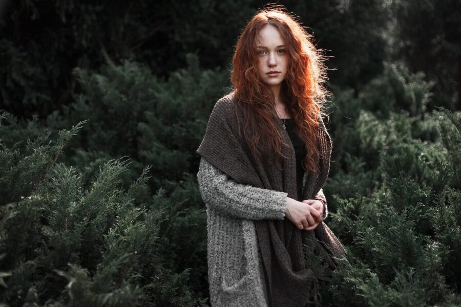 woman, redhead, scarf, knitted, knitwear, fashion, portrait, outdoors, nature, female, girl, modeling, pose, posing, woman, woman, woman, portrait, girl, girl, girl, girl, girl