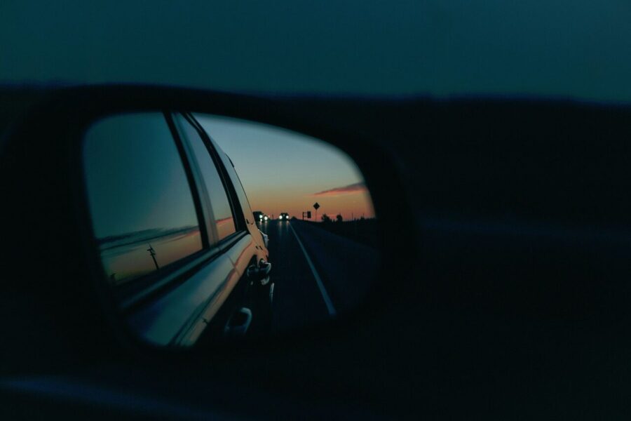 car, vehicles, car wallpapers, nature, side, mirror, reflection, sky, black car, black mirror