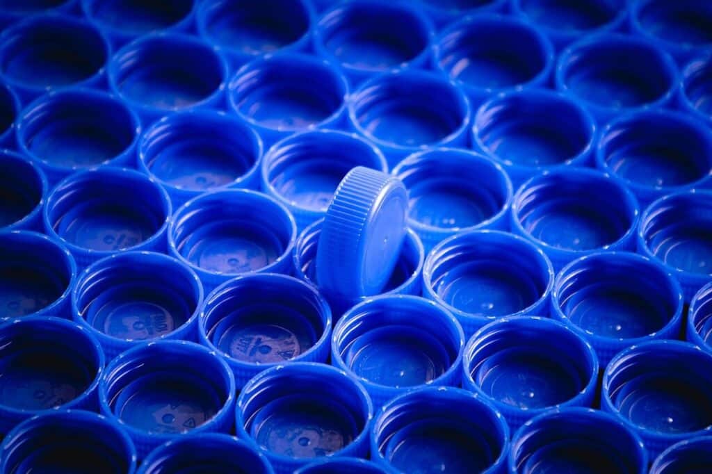 bottle, cap, plastic, blue, array, garbage, recycling, recycle, drink, enviroment, earth, planet, plastic, plastic, plastic, plastic, plastic, recycling, recycling, recycle