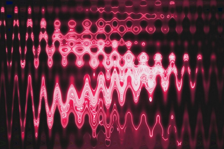 An image of a red and black background