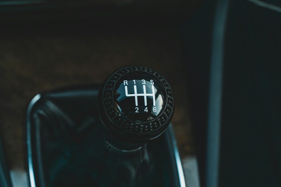 black and white round container