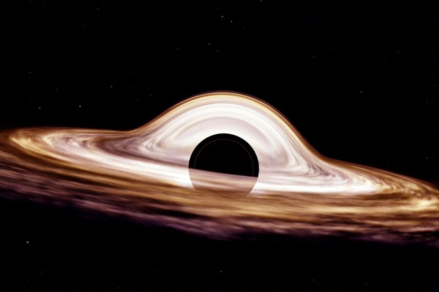 a black hole in the center of a black hole