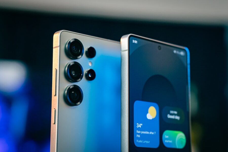 A close up of a cell phone on a table