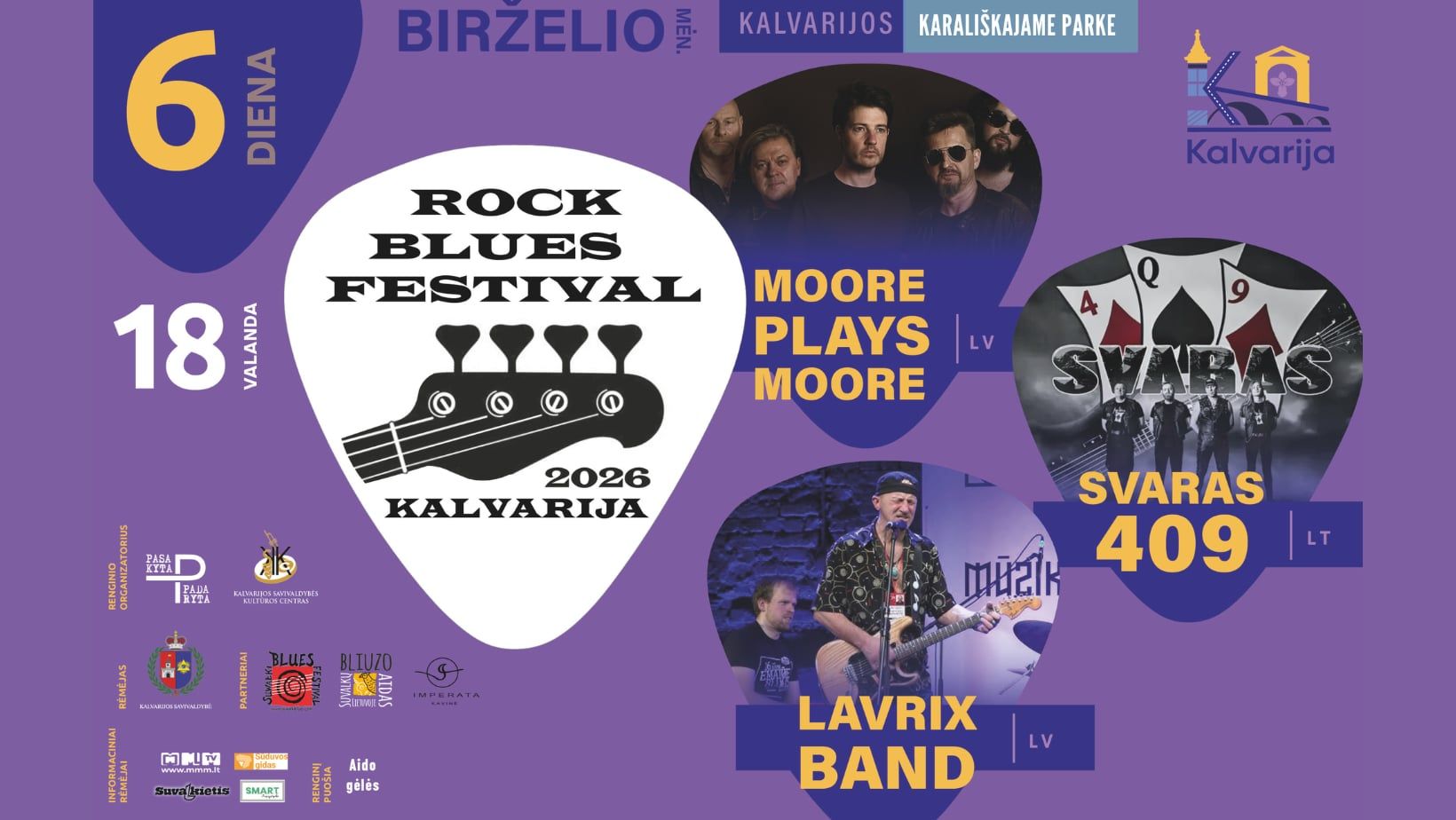 Kalvarijoje griaudės rokas ir bliuzas: aiškėja, kas pasirodys „Rock Blues Festival 2026“