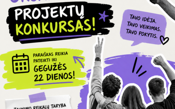 Jaunimo organizacijoms atsiveria galimybė gauti finansavimą: paraiškų laikas ribotas