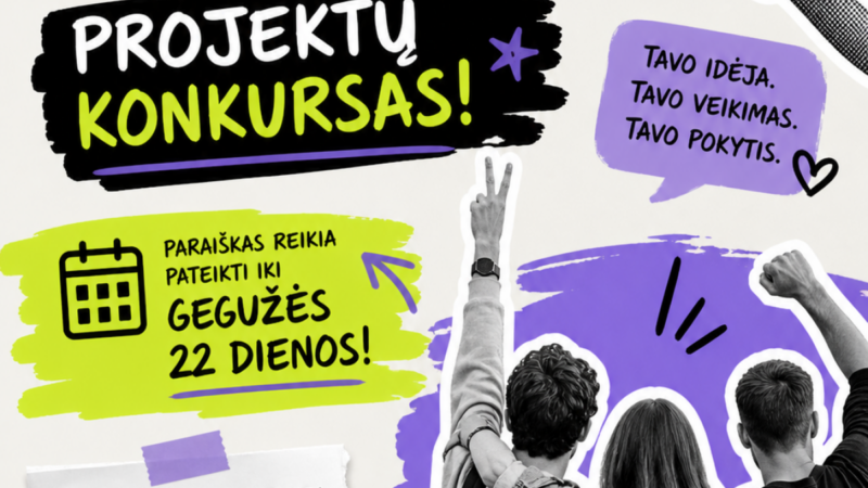 Jaunimo organizacijoms atsiveria galimybė gauti finansavimą: paraiškų laikas ribotas