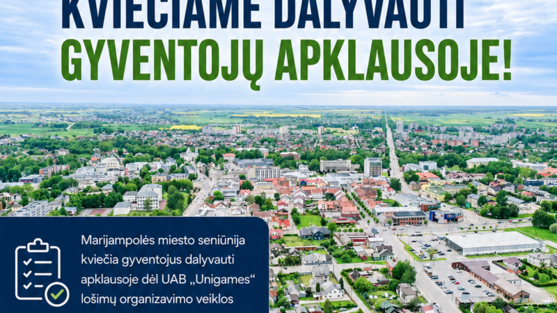 Dėl lošimų organizavimo kreiptasi į gyventojus: nuomonę galima pareikšti dar kelias dienas