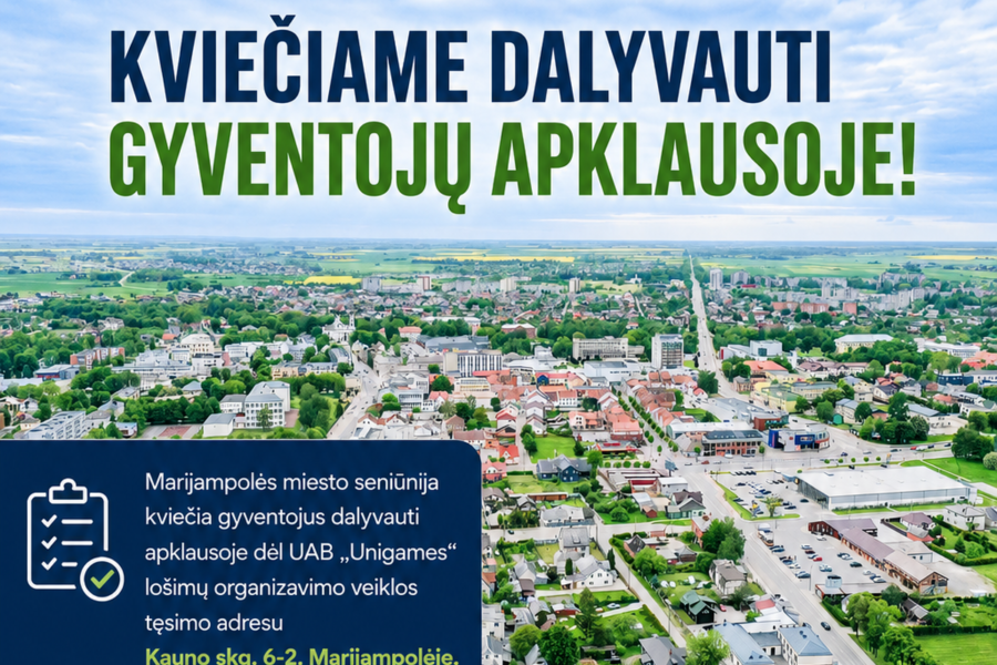 Dėl lošimų organizavimo kreiptasi į gyventojus: nuomonę galima pareikšti dar kelias dienas
