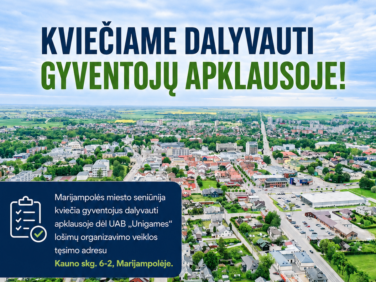 Dėl lošimų organizavimo kreiptasi į gyventojus: nuomonę galima pareikšti dar kelias dienas