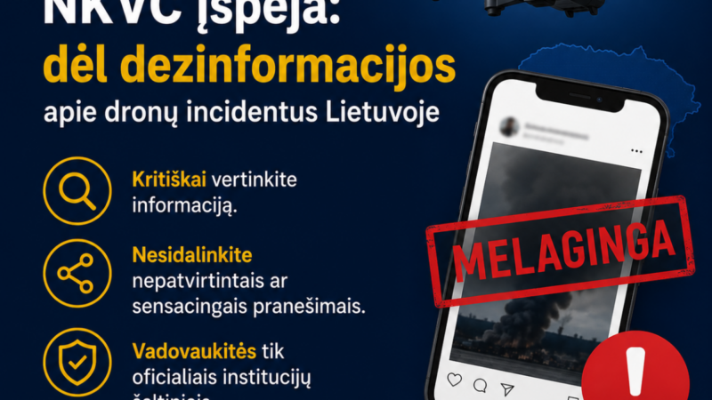 Institucijos skambina pavojaus varpais: apie dronus plinta melagienos ir DI klastotės