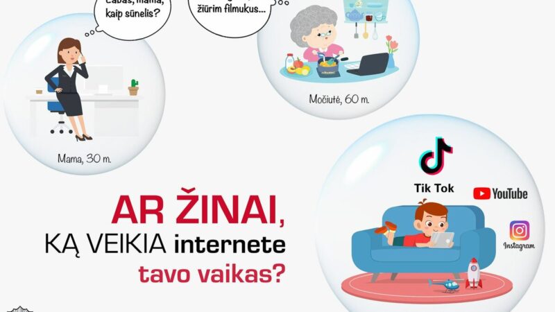 Ar tikrai žinote, ką vaikas veikia internete? Policija ragina nedaryti vienos klaidos