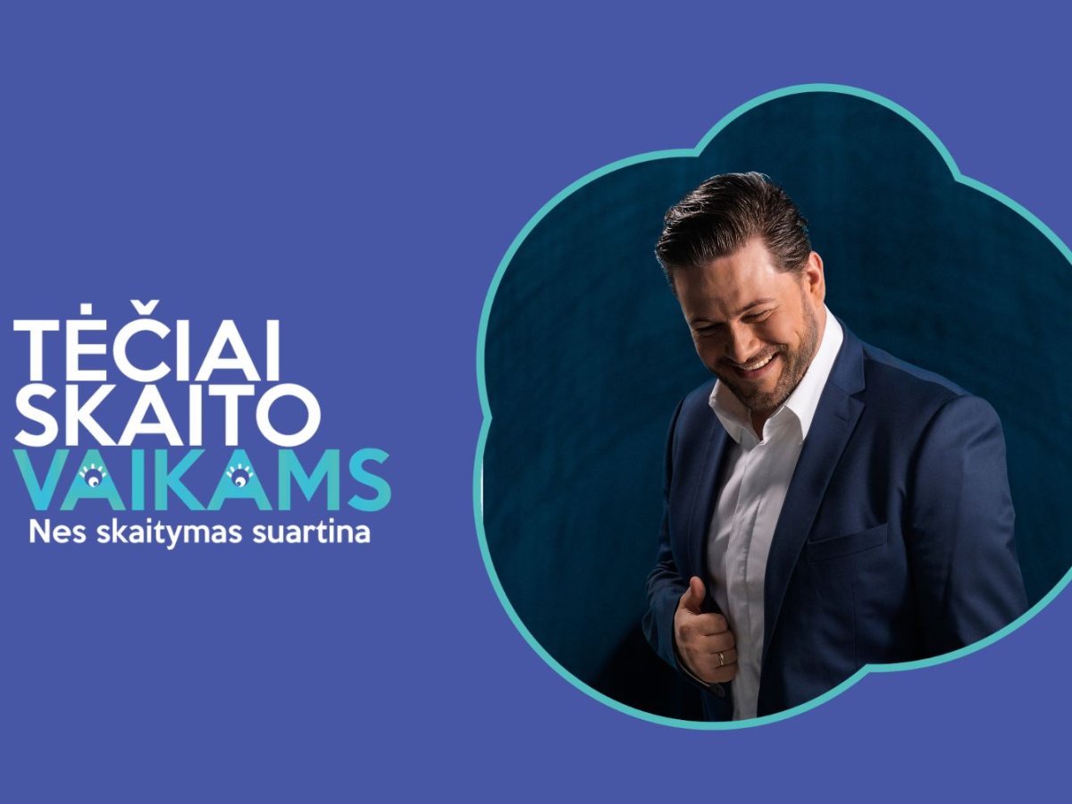 Merūnas Vitulskis vaikams skaitys knygas bibliotekoje: iniciatyva sugrįžta į Lietuvos miestus