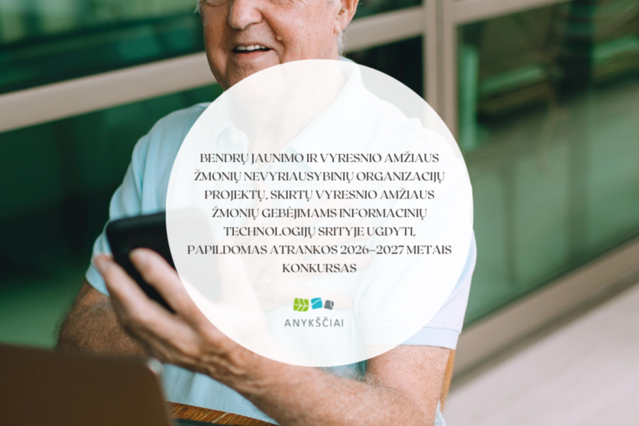 Vyresnių žmonių skaitmeniniams įgūdžiams skiriama 360 tūkst. eurų: startavo naujas konkursas