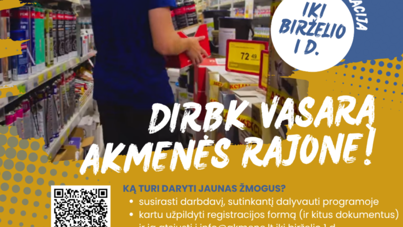 Ar jau registravaisi vasaros darbui? Jaunimo programa siūlo vietas ir kompensacijas