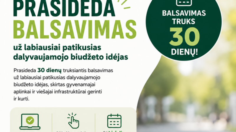 Kaišiadoryse startavo svarbus balsavimas: gyventojai spręs, kokie projektai bus įgyvendinti