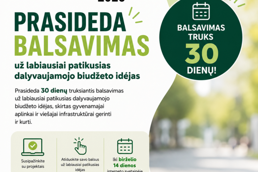 Kaišiadoryse startavo svarbus balsavimas: gyventojai spręs, kokie projektai bus įgyvendinti