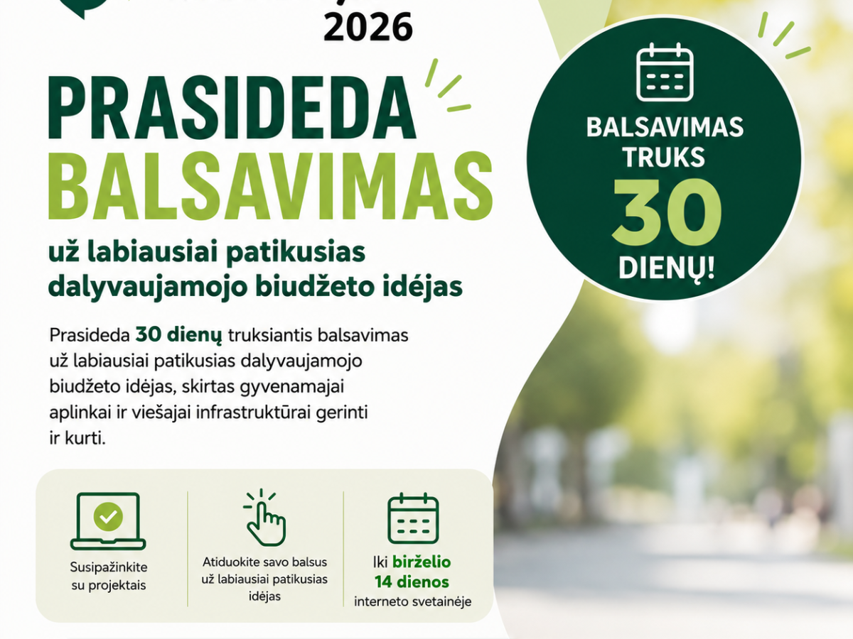 Kaišiadoryse startavo svarbus balsavimas: gyventojai spręs, kokie projektai bus įgyvendinti