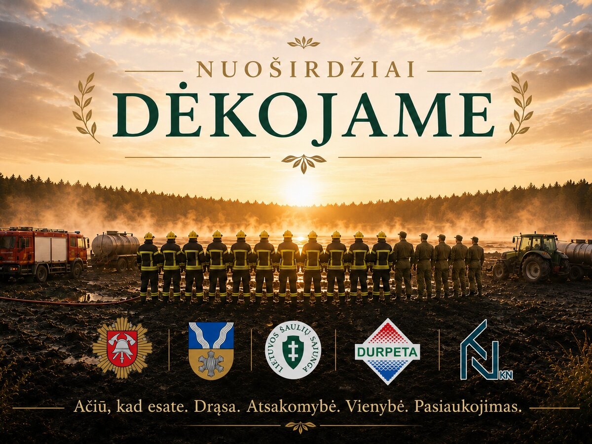 Po sudėtingos kovos suvaldytas durpyno gaisras: ugniagesiai ir savanoriai dirbo ištisas paras