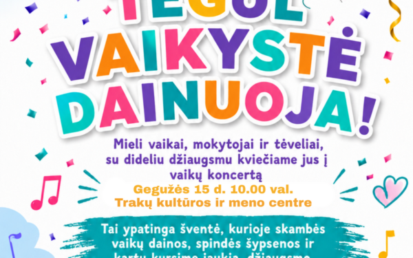 Šeimoms ruošiama ypatinga savaitė: vaikų lauks koncertai, spektakliai ir nemokamos pramogos