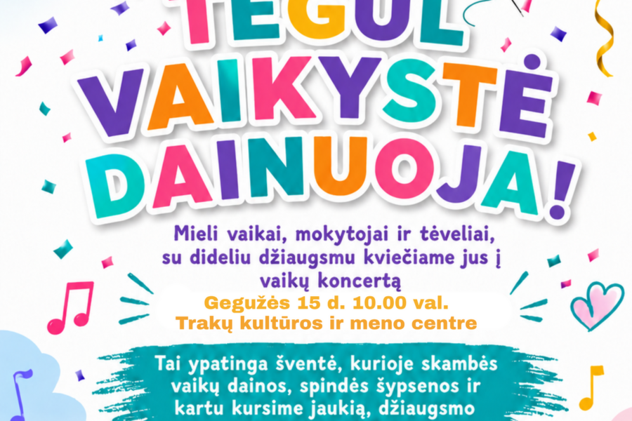 Šeimoms ruošiama ypatinga savaitė: vaikų lauks koncertai, spektakliai ir nemokamos pramogos