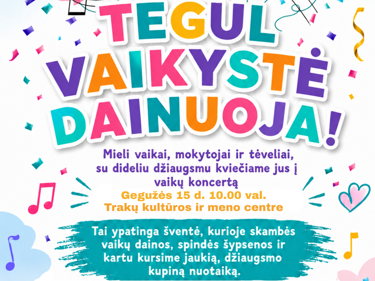 Šeimoms ruošiama ypatinga savaitė: vaikų lauks koncertai, spektakliai ir nemokamos pramogos