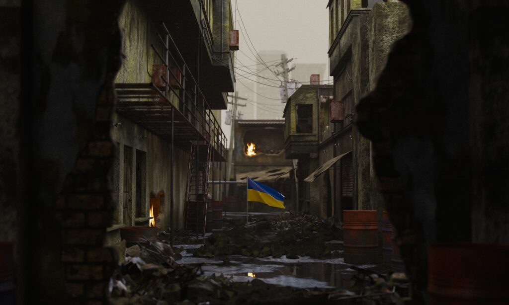 a view of a city street