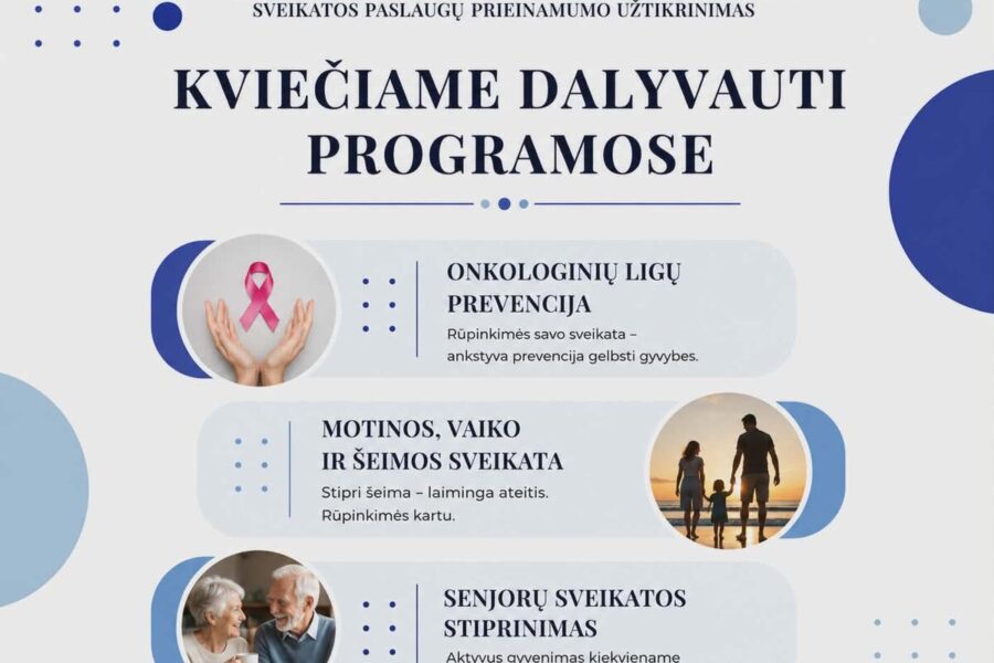 Trakų gyventojams, svarbi žinia: startuoja nemokamos sveikatos stiprinimo programos