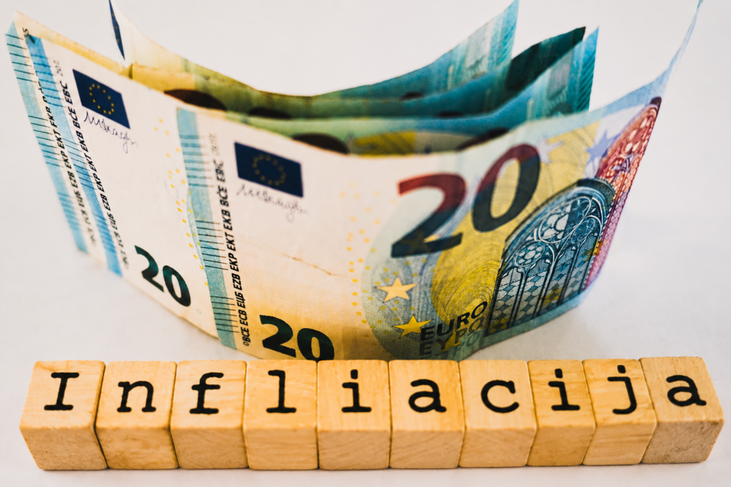 Infliacija. DI sugeneruota nuotr.