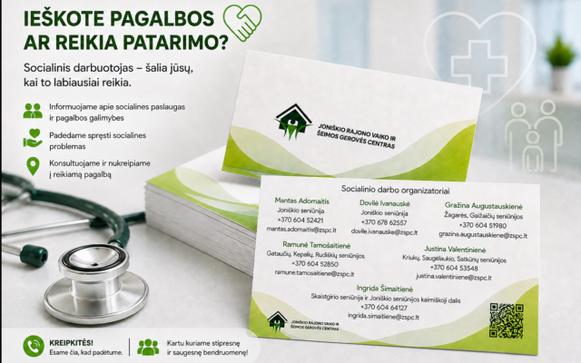 Kai reikia pagalbos – svarbu žinoti, kur jos ieškoti